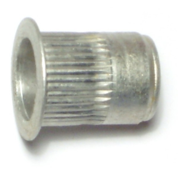 Midwest Fastener Blind Nut Insert, 3/8"-16 Thrd Sz, Aluminum, 6 PK 69307